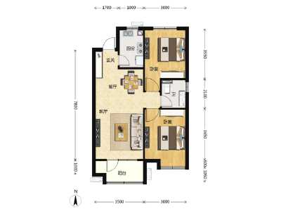 2室2厅1卫 住宅 在售