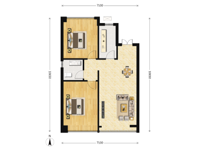 2室2厅1卫 商业类 在售
