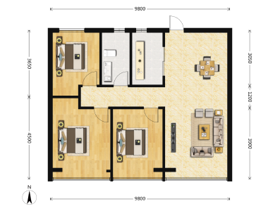 3室2厅1卫 商业类 在售