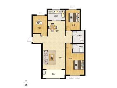 3室2厅1卫 住宅 在售