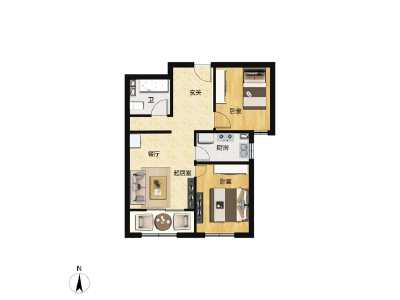 2室2厅1卫 住宅 在售