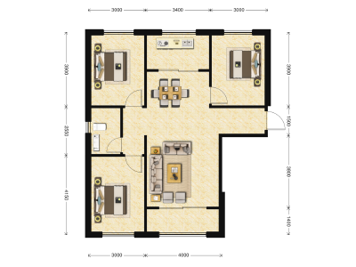 3室2厅1卫 住宅 售罄