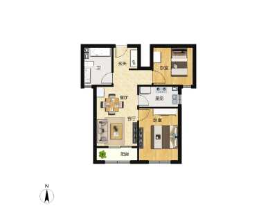 2室2厅1卫 住宅 在售