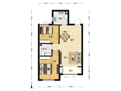 2室2厅1卫 住宅 售罄