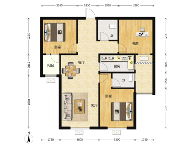 3室2厅2卫 住宅 售罄