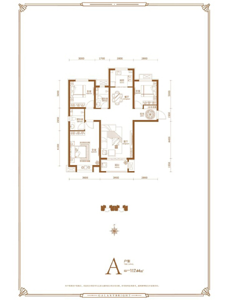 3室2厅2卫 住宅 在售户型图