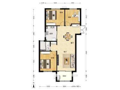 3室2厅1卫 住宅 售罄