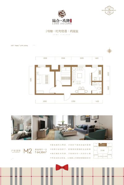 2室2厅1卫 商业类 在售户型图