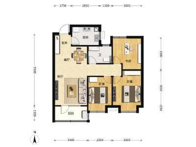 3室2厅1卫 住宅 在售