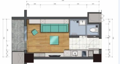 1室1厅1卫 酒店式公寓 在售