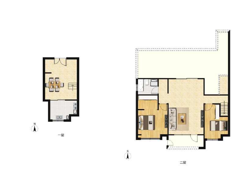 2室1厅1卫 住宅 售罄户型图