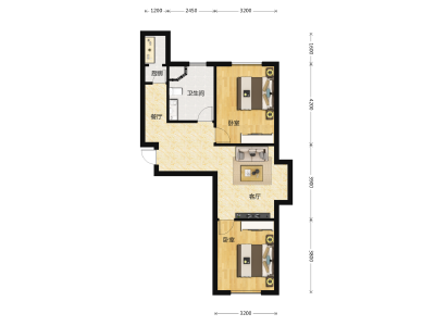 2室1厅1卫 住宅 在售