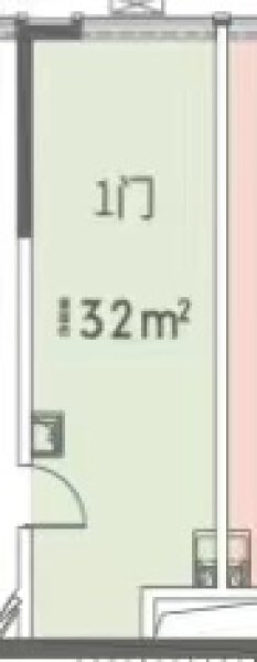 1室1厅0卫 商业类 售罄户型图