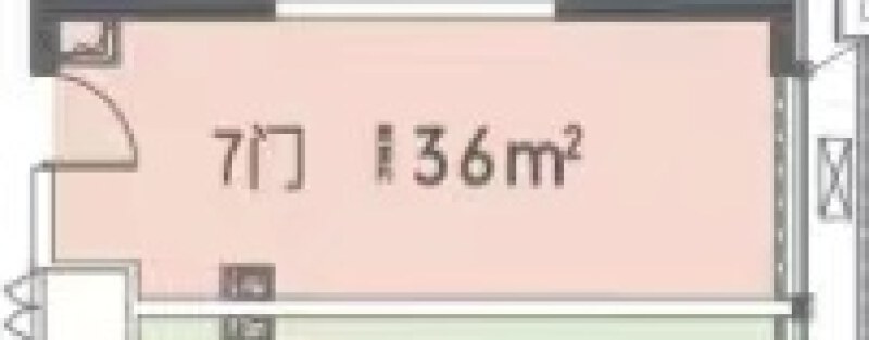 1室1厅0卫 商业类 在售户型图