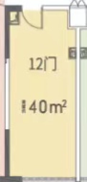 1室1厅0卫 商业类 在售户型图