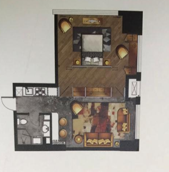 1室1厅1卫 商业类 在售户型图