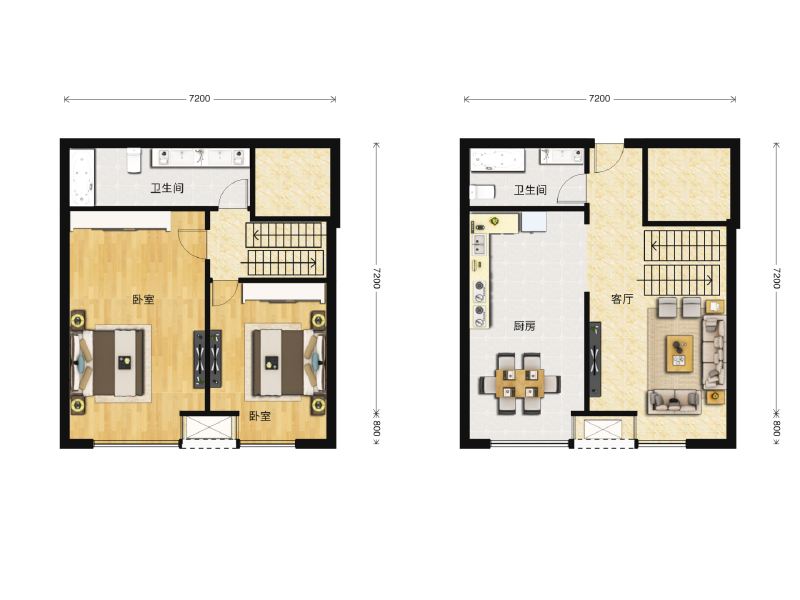3室2厅2卫 商业类 售罄户型图