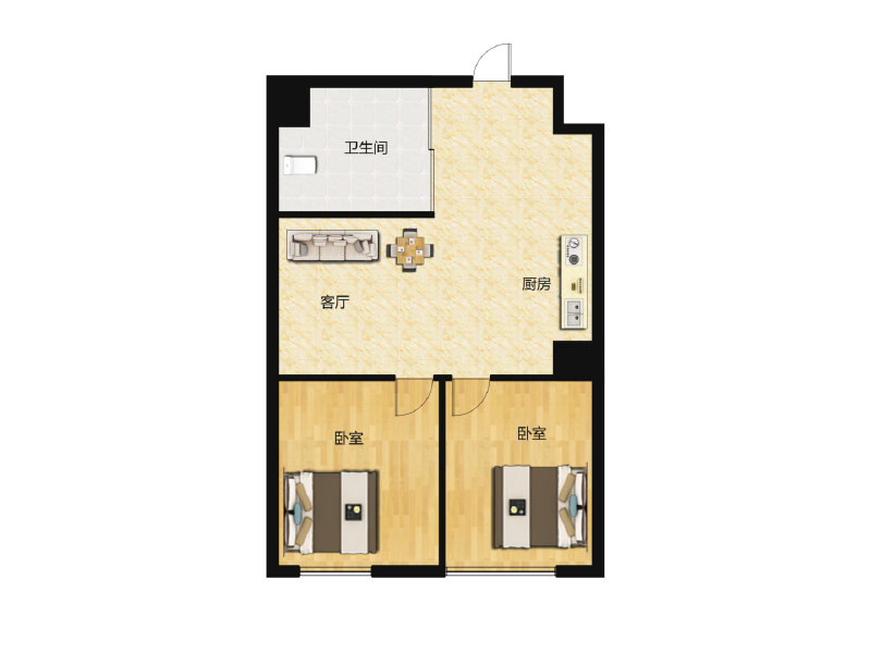 1室0厅1卫 住宅 售罄户型图