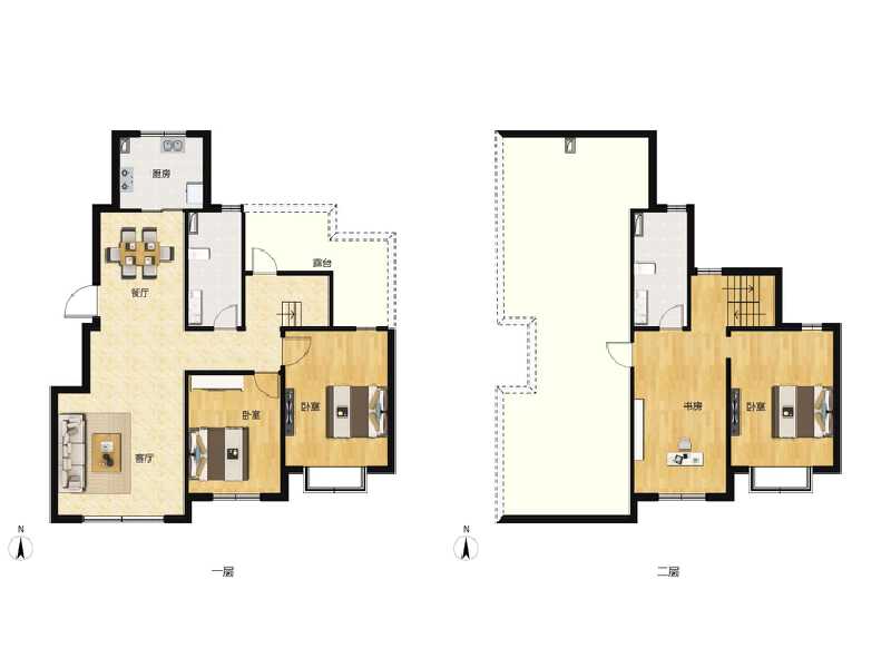 4室2厅2卫 住宅 在售户型图