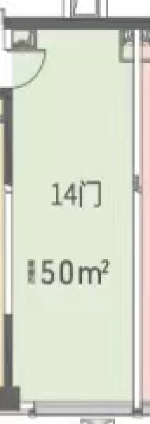 1室1厅0卫 商业类 在售户型图