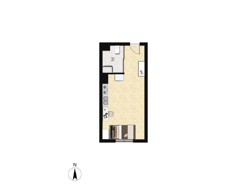 1室0厅1卫 住宅 售罄户型图