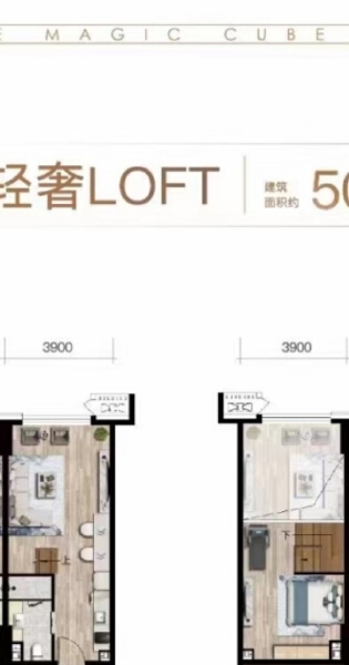 1室1厅1卫 商业类 在售户型图