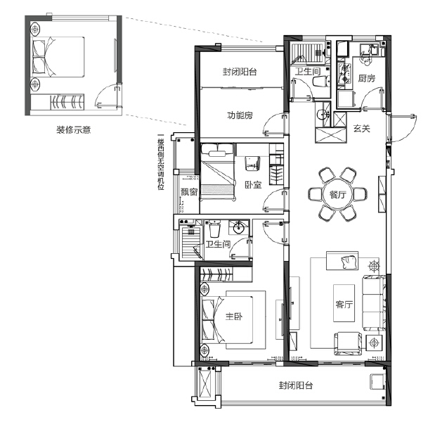 3室2厅2卫 住宅 在售户型图
