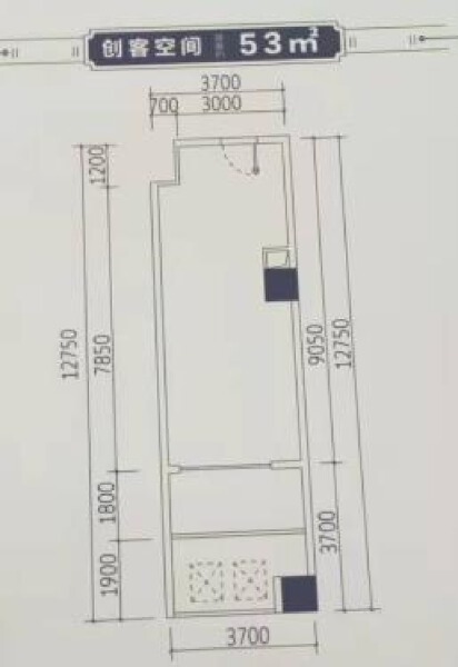 1室0厅0卫 写字楼 在售户型图