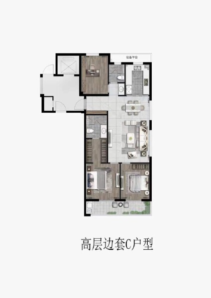 3室2厅2卫 住宅 在售户型图