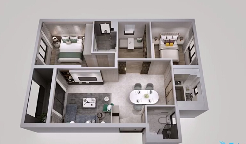 3室2厅2卫 商业类 在售户型图