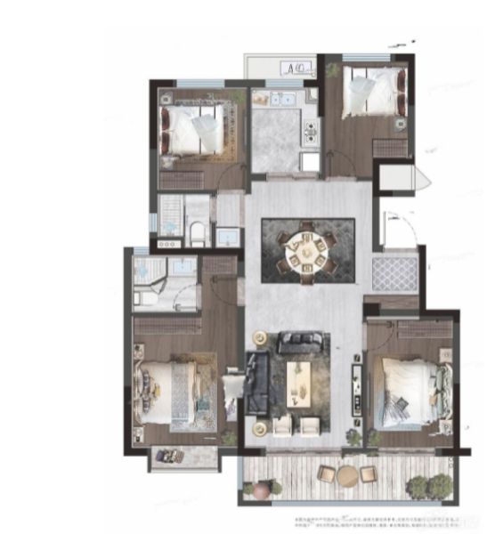 4室2厅2卫 住宅 售罄户型图