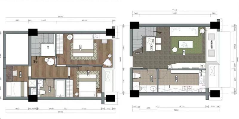 3室2厅2卫 商业类 在售户型图