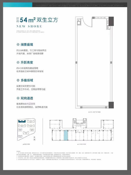 1室1厅1卫 商业类 在售户型图