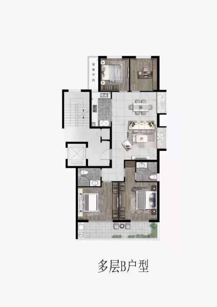 4室2厅2卫 住宅 在售户型图