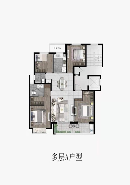 4室2厅2卫 住宅 在售户型图