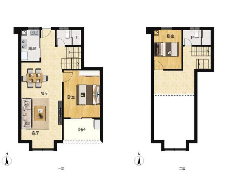 3室2厅3卫 住宅 在售户型图