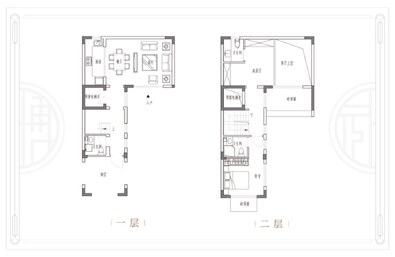 3室2厅3卫 别墅 在售户型图