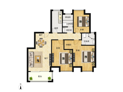 3室2厅2卫 住宅 售罄