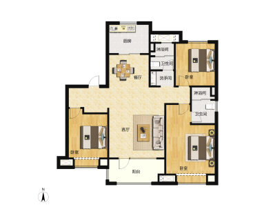 3室2厅2卫 住宅 售罄