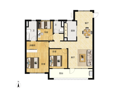 3室2厅2卫 住宅 售罄