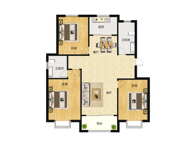 3室2厅2卫 住宅 售罄