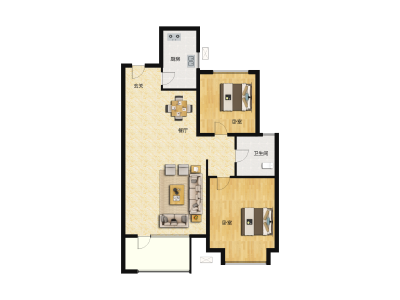 2室2厅1卫 住宅 在售