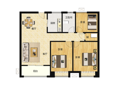 3室2厅1卫 住宅 售罄