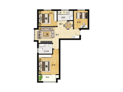 3室2厅1卫 住宅 在售