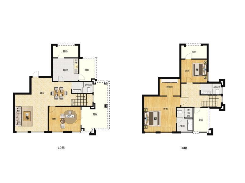 3室2厅3卫 住宅 售罄户型图