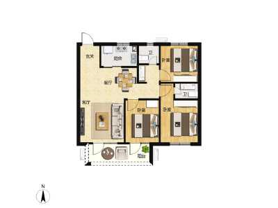 3室2厅2卫 住宅 售罄