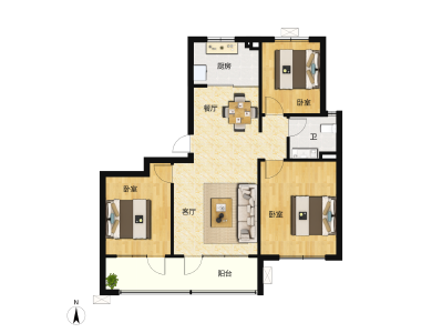3室2厅1卫 住宅 在售