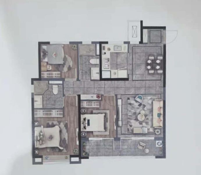 3室2厅2卫 住宅 售罄户型图