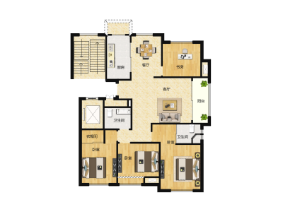 3室2厅1卫 住宅 售罄