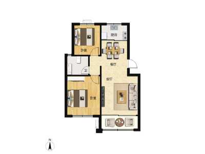 2室2厅1卫 住宅 售罄